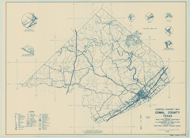 Comal County 1936, Texas Highway Dept