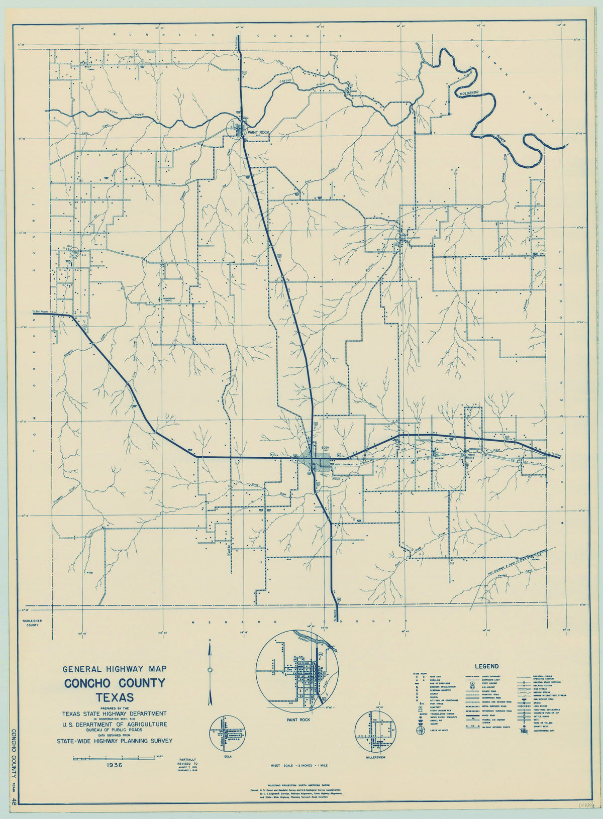 Concho County 1936, Texas Highway Dept