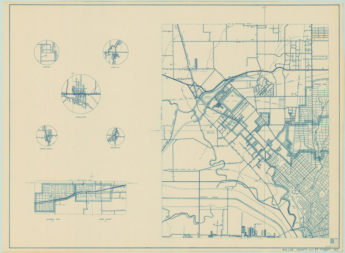 Dallas County 1936, Texas Highway Dept, supp. sheet 1 of 4