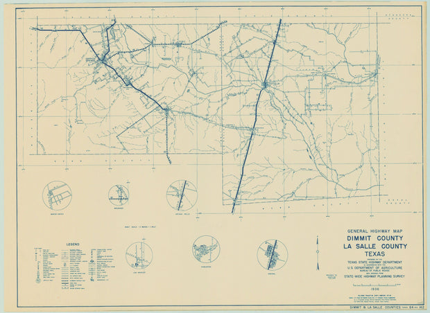 Dimmit/La Salle Counties 1936, Texas Highway Dept