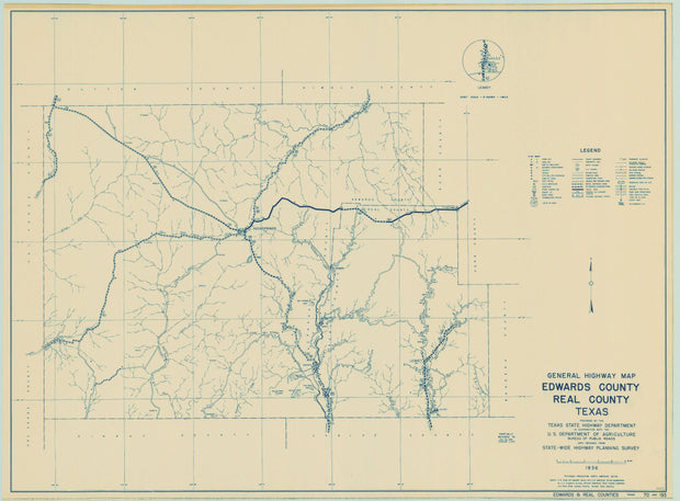 Edwards/Real Counties 1936, Texas Highway Dept