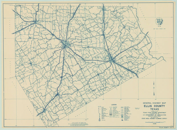 Ellis County 1936, Texas Highway Dept