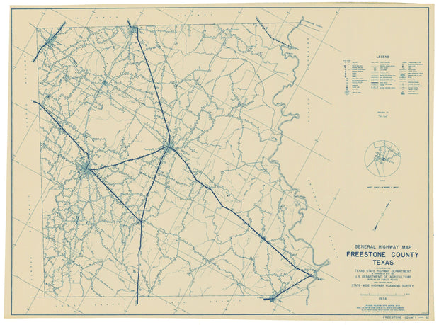 Freestone County 1936, Texas Highway Dept