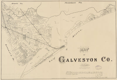 Galveston County 1879, ownership map