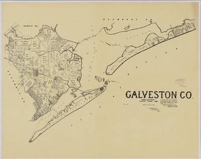 Galveston County 1892, ownership map