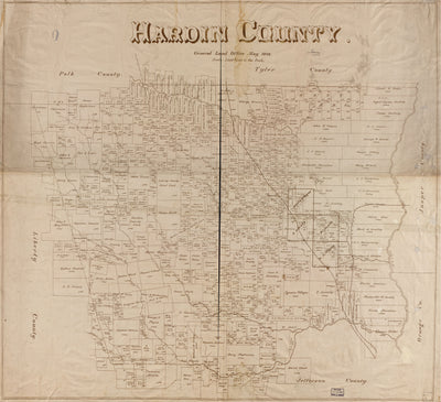 Hardin County 1898, ownership map