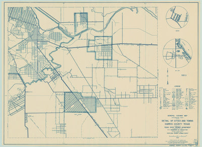 Harris County 1936, Texas Highway Dept, supp. sheet 4 of 4