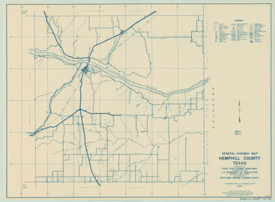 Hemphill County 1936, Texas Highway Dept