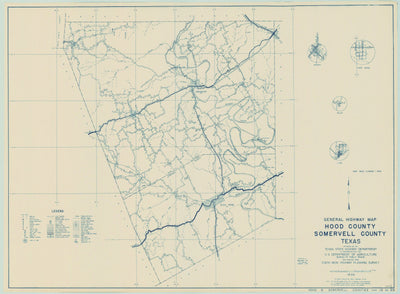 Hood/Somervell Counties 1936, Texas Highway Dept