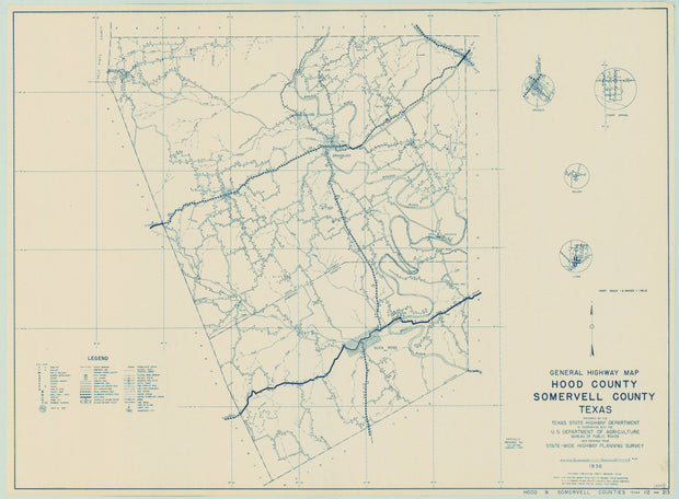 Hood/Somervell Counties 1936, Texas Highway Dept
