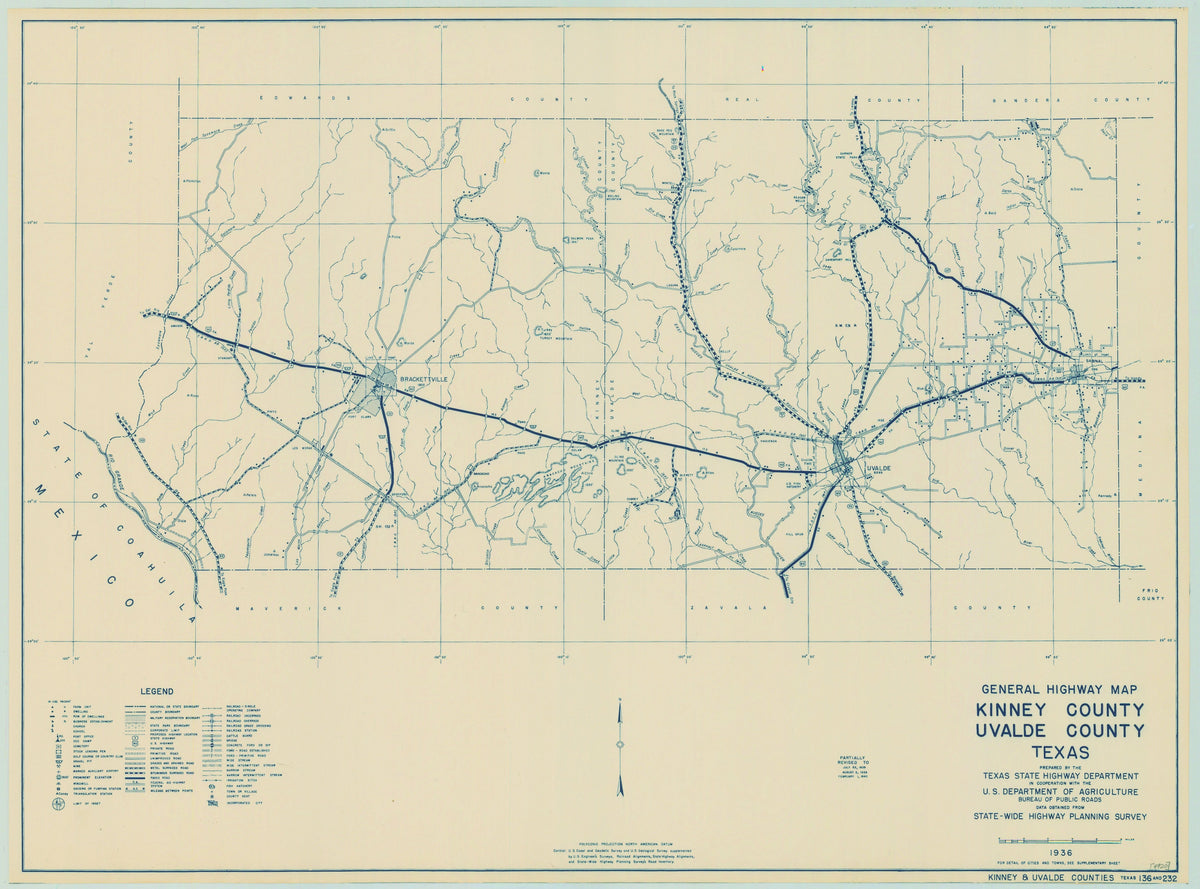 Kinney/Uvalde Counties 1936, Texas Highway Dept