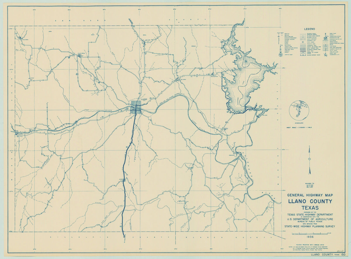 Llano County 1936, Texas Highway Dept