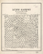 Lynn County 1891, ownership map
