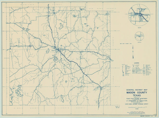 Mason County 1936, Texas Highway Dept