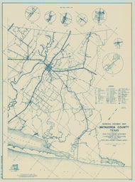 Matagorda County 1936, Texas Highway Dept, sheet 1 of 2