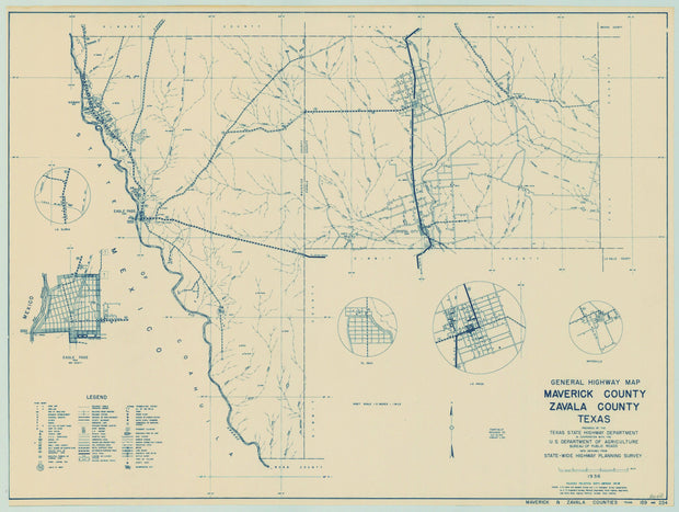 Maverick/Zavala Counties 1936, Texas Highway Dept