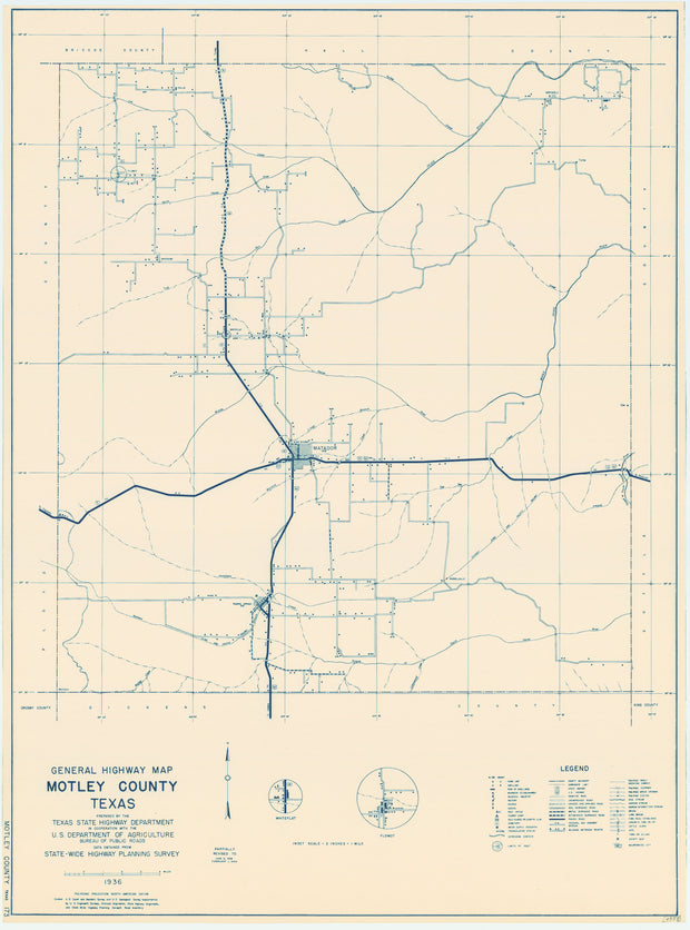 Motley County 1936, Texas Highway Dept