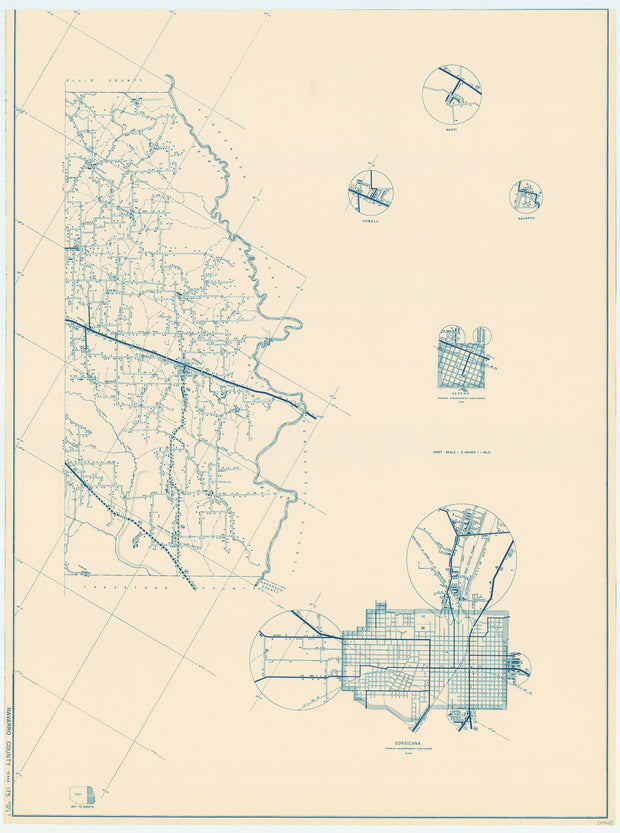 Navarro County 1936, Texas Highway Dept, sheet 2 of 2