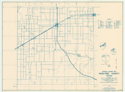 Ochiltree County 1936, Texas Highway Dept