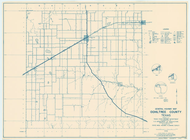 Ochiltree County 1936, Texas Highway Dept