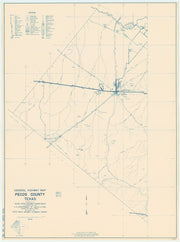 Pecos County 1936, Texas Highway Dept, sheet 1 of 2