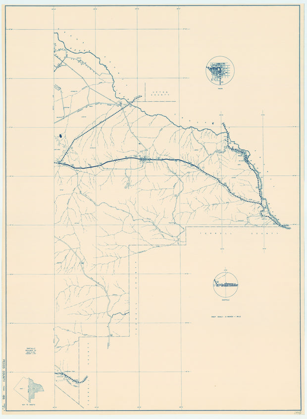 Pecos County 1936, Texas Highway Dept, sheet 2 of 2