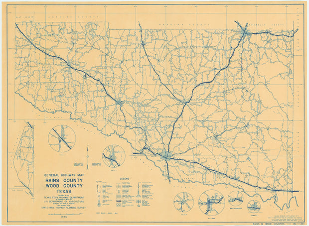 Rains/Wood Counties 1936, Texas Highway Dept