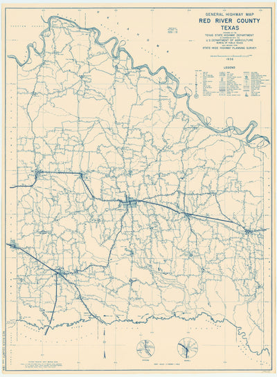 Red River County 1936, Texas Highway Dept