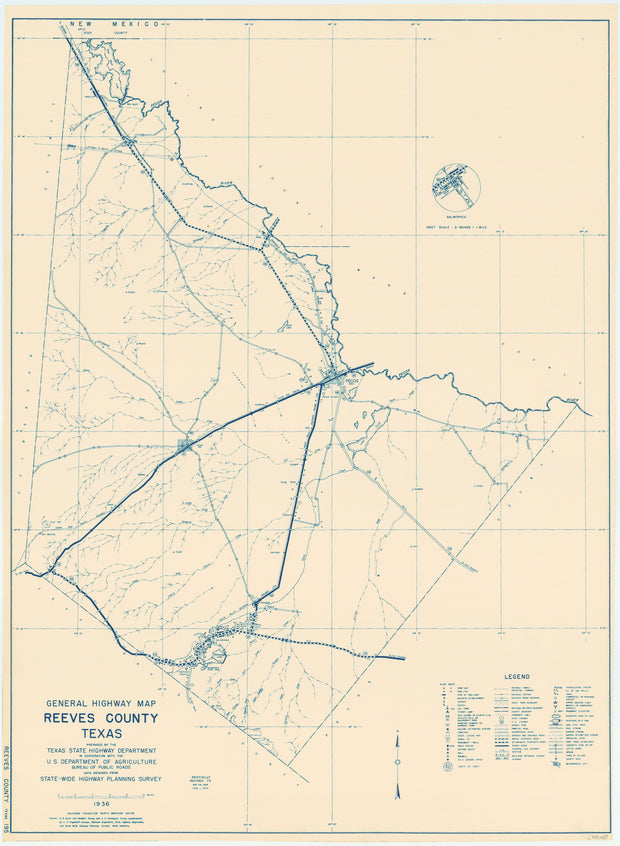 Reeves County Texas Historical Maps – Texas Map Store