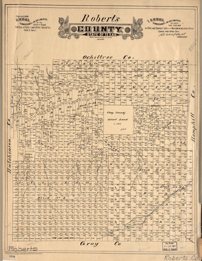 Roberts County 1888, ownership map
