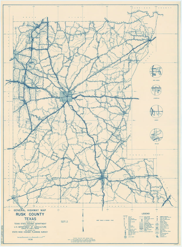 Rusk County 1936, Texas Highway Dept