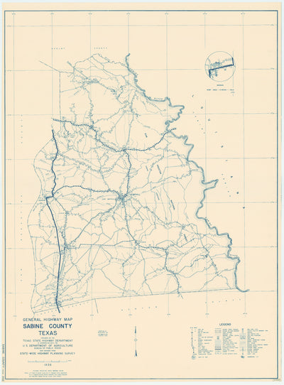 Sabine County 1936, Texas Highway Dept
