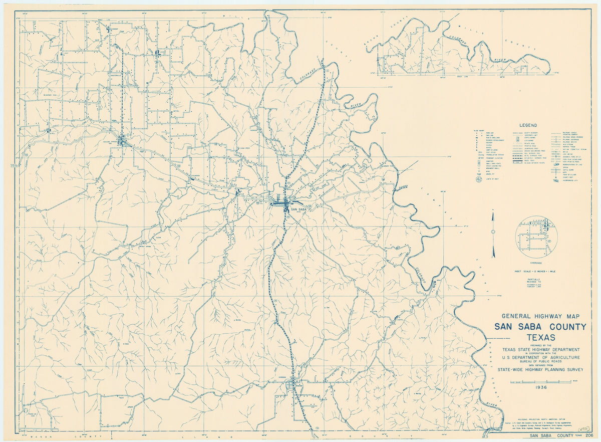 San Saba County 1936, Texas Highway Dept