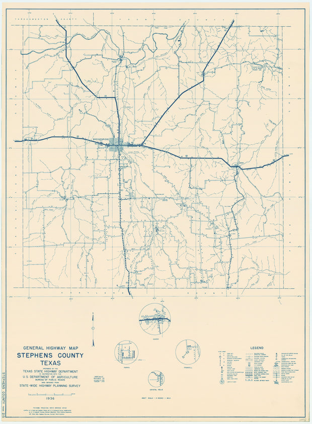 Stephens County 1936, Texas Highway Dept