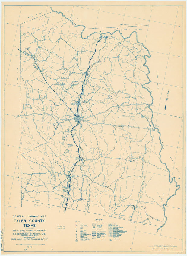 Tyler County 1936, Texas Highway Dept