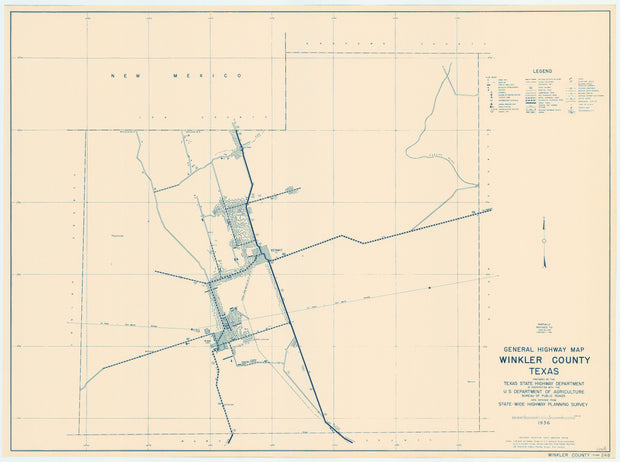 Winkler County 1936, Texas Highway Dept