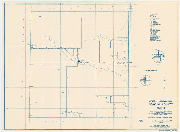 Yoakum County 1936, Texas Highway Dept