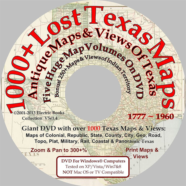 Antique Maps of Texas DVD