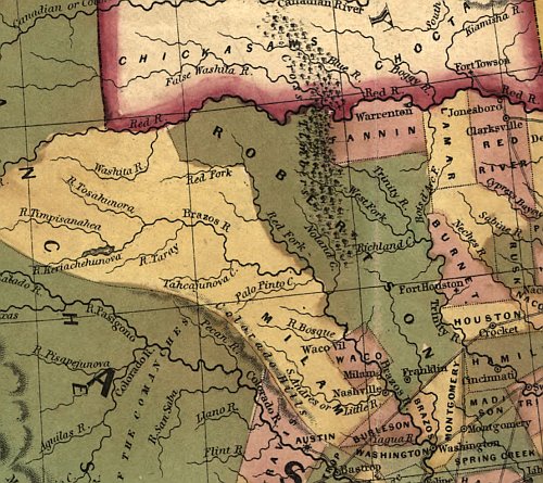 A New Map of Texas, Oregon and California with the Regions Adjoining, 1846