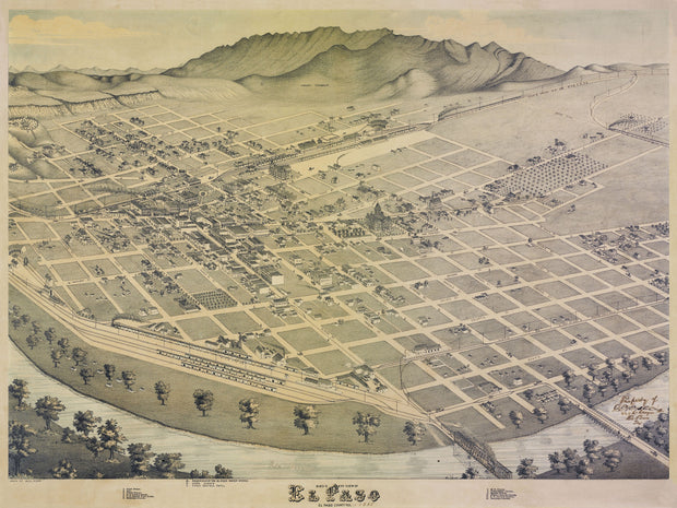 El Paso 1886 by Augustus Koch