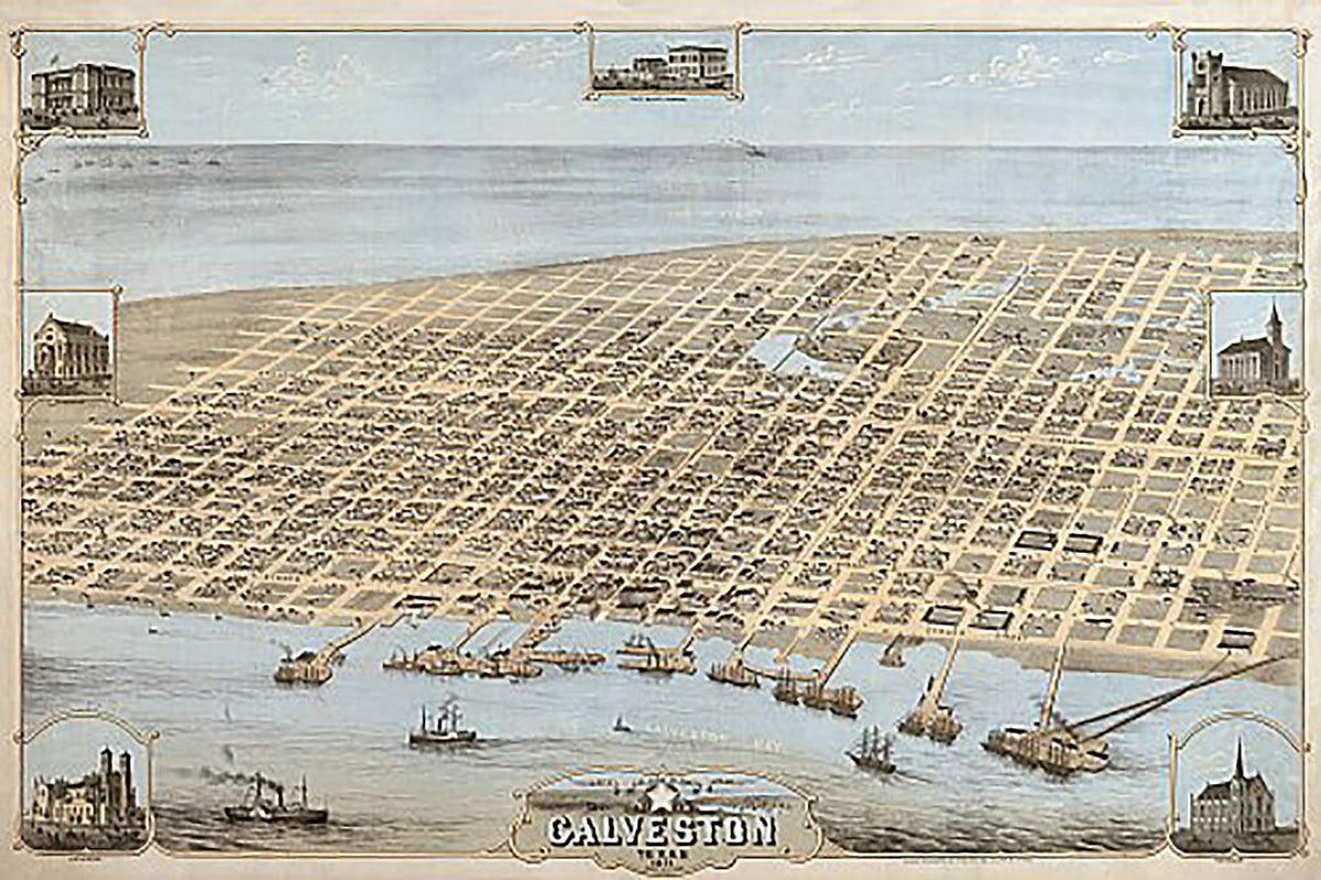 Galveston 1871 by Camille Drie