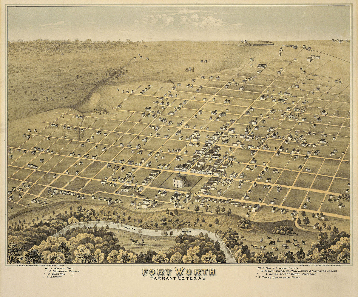 Fort Worth 1876 by D.D. Morse