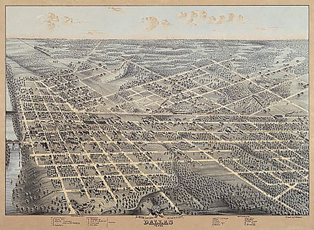 Dallas 1872 by Herman Brosius