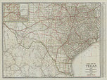 Clasons Texas Guide Map 1931