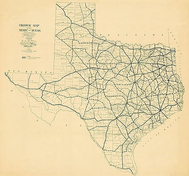 Texas 1922, Texas Highway Department