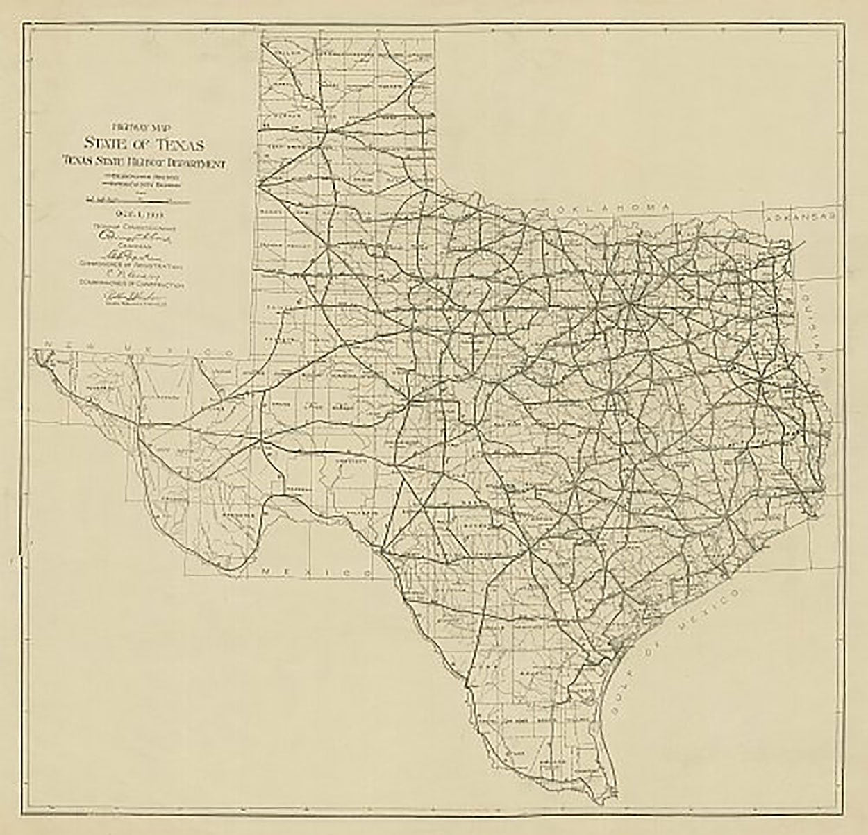 Texas 1919, Texas Highway Department