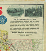 Correct Map of Texas and Louisiana 1917