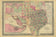 County Map of Texas by S. A. Mitchell 1881