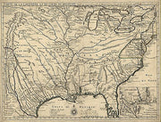 Carte de la Louisiane et du cours du Mississipi 1718