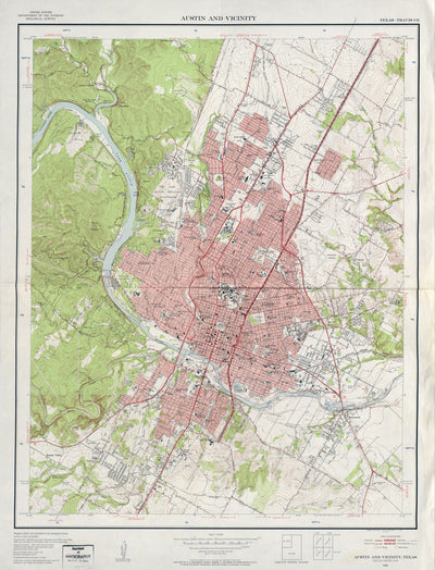 Austin and Vicinity 1955, USGS